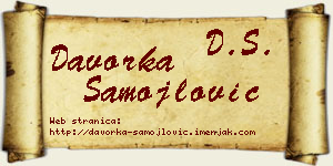 Davorka Samojlović vizit kartica